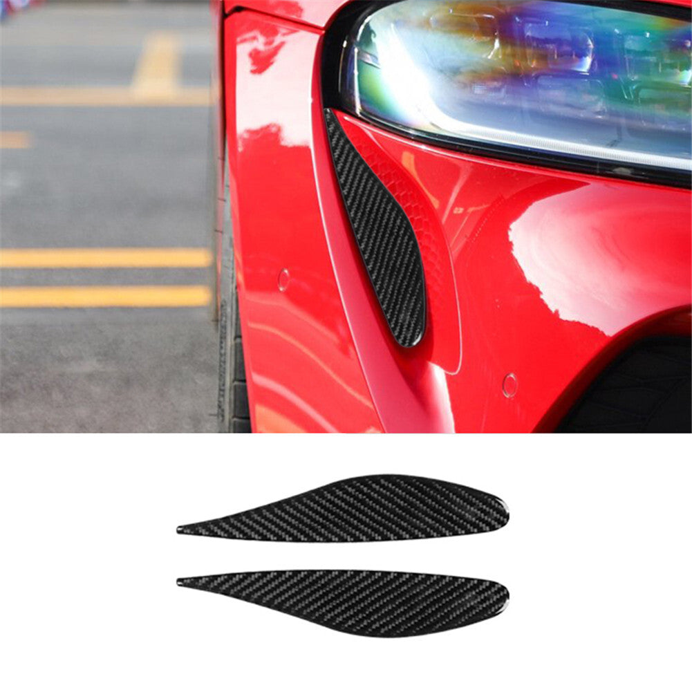 Carbon Fiber Side Headlight Breather Outlet Trim For Supra A90