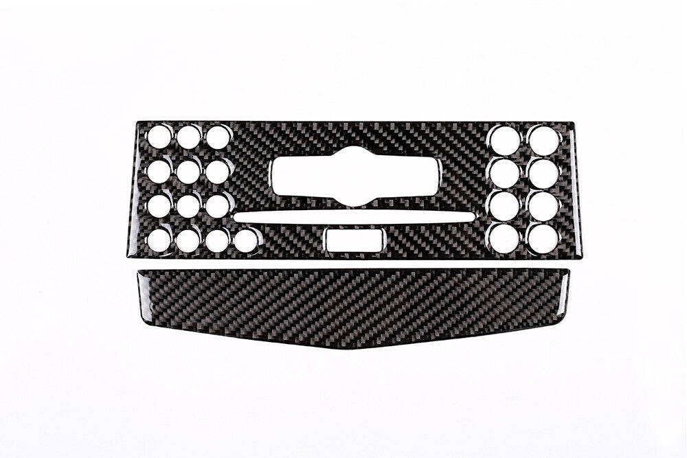 Soft Carbon Fiber Central Control CD Panel Cover for Benz C Class W204 2007-2010