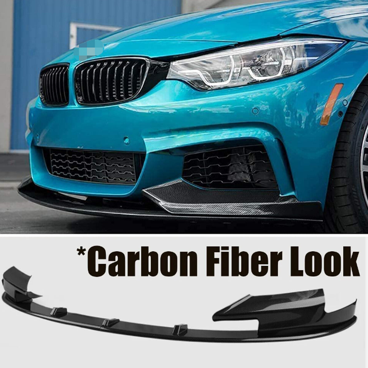 Carbon Fiber Front Bumper Lip Spoiler Splitter for BMW F10 M5 2012-2016 MP Style