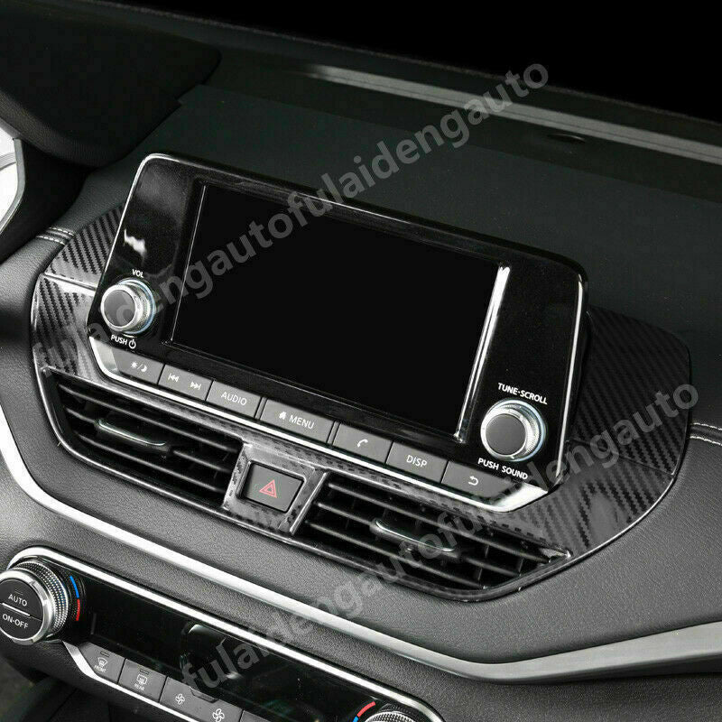 for Nissan Teana Altima 2019-2022 carbon fiber central console Navigation trim