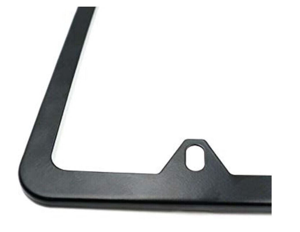 Car license plate frame cover cap, trunk ultra-thin metallic black, suitable for Honda