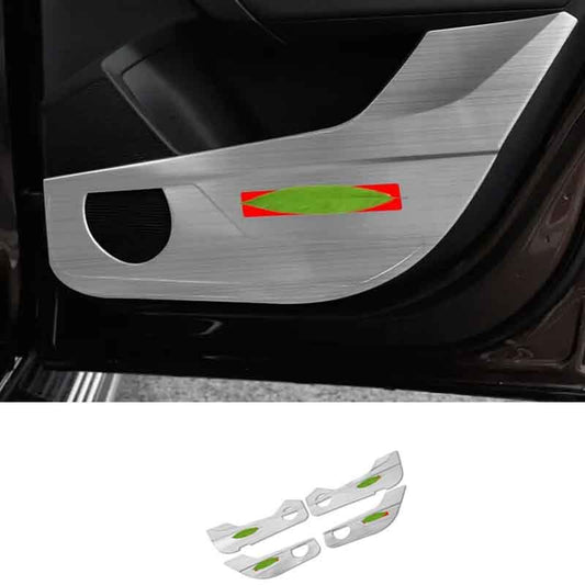 for Volkswagen Taos 21-23 Silver Titanium Inner Door Anti-Kick Panel Cover Trim