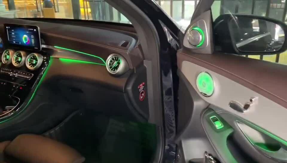 for Mercedes C300 C63 W205 Interior Ambient Light LED Air Vent Rotating Speaker