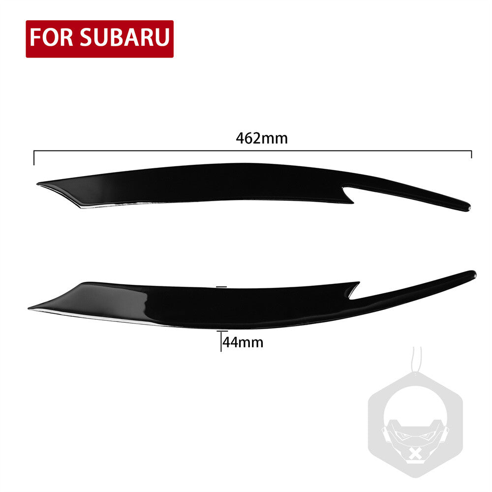 Piano Black Headlight Eyebrow Trim for Subaru Impreza WRX STi X 10th GRB 2008-11