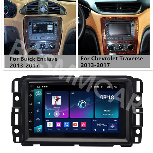 For Carplay Car Radio Touch Screen Stereo W/Camera Fit for GMC Acadia 2013-2017