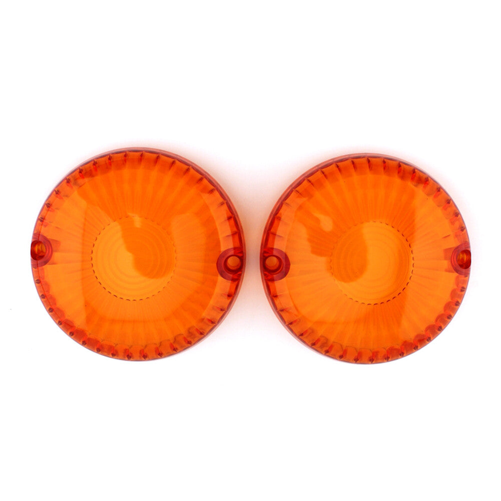 Pair Turn Signal Lamp Light Lens Cover Fit for Yamaha V Star 650 1100 Vmax Amber