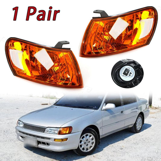 Dual front corner lights for 1993-1997 for Toyota for Corolla AE100, E100, and AE101 models.