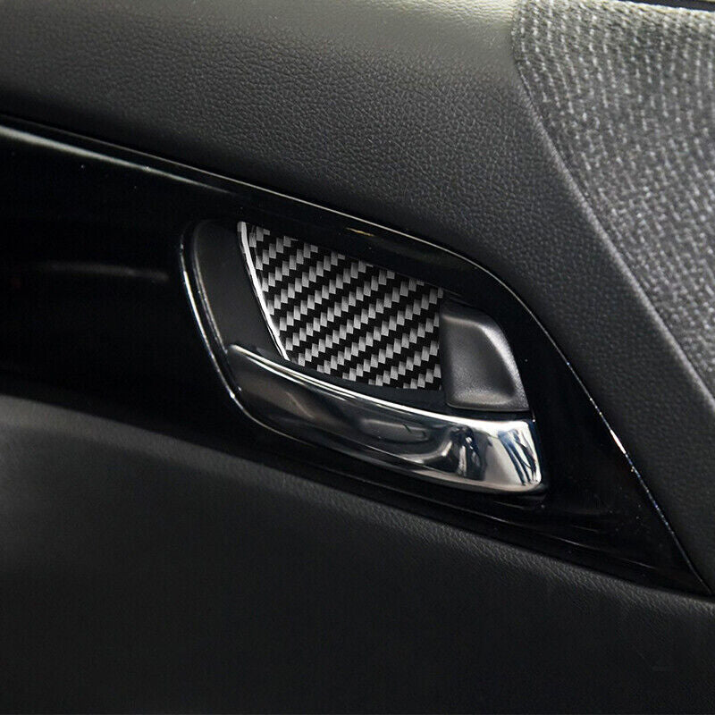 Real Carbon Fiber Car Interior Door Handle Cover Trim for Honda Accord 14-2017