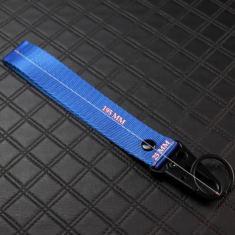 Car keychain metal key ring badge lanyard blue for Mugen Universal new product