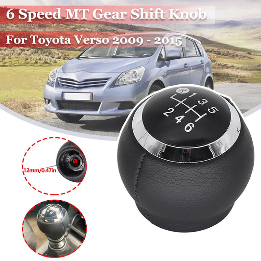 for Toyota Verso R2 C-HR X1 6 Speed Gear Shift Knob GearStick Lever Shifter M12