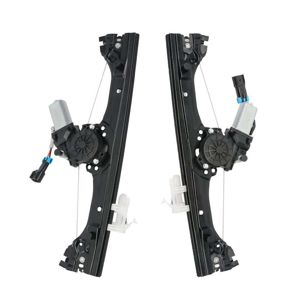 Pair Front Left Right Side Window Regulator Assembly w/Motor for Fiat 500 1.4L