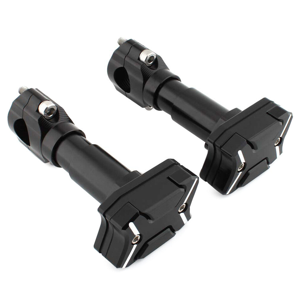 Universal Modified Engine Guard Crash Bar Frame Protector 22mm-30mm Pair Black