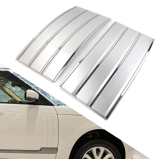 Side Mesh Vent Grille Fender Frame For 2013-2017 for Land Rover for Range Rover Silver
