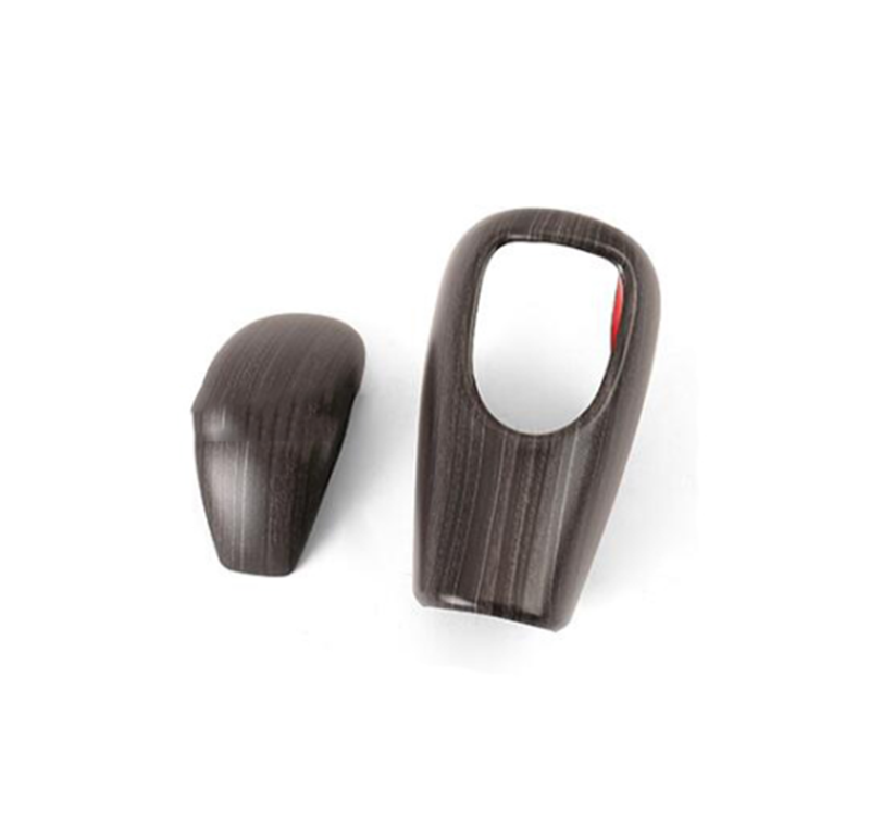 for Nissan Rogue 2017-2020 Wood Grain ABS Inner Gear Shift Knob Head Cover Trim