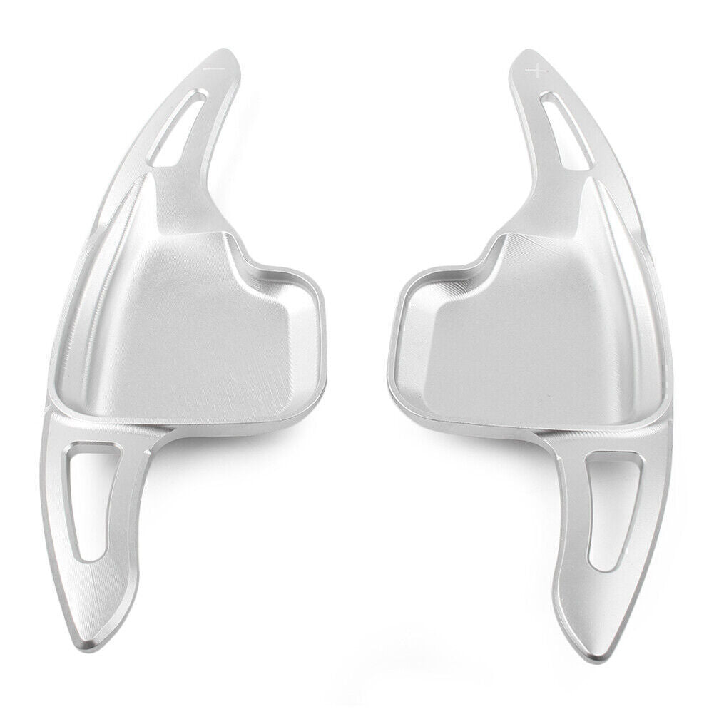 Steering Wheel Shift Paddle Shifter Trim Cover Silver Fit for BMW 2 3 4 5 6 Series