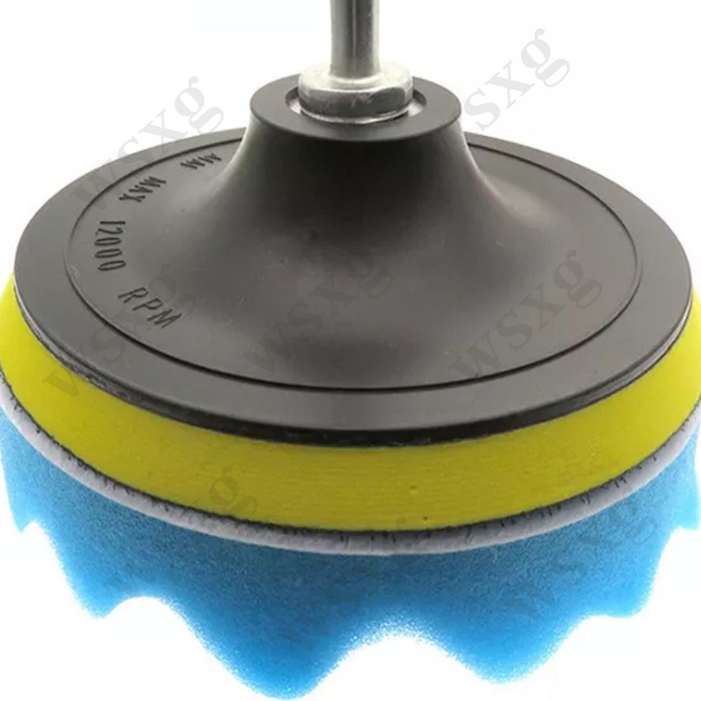 9-piece 7-inch polishing and waxing sponge pad set for composite car polishing machine