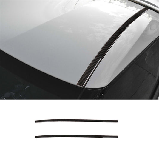 2Pcs Carbon Fiber Side Car Roof Trim Strips for Toyota Supra GR A90 2020-2022