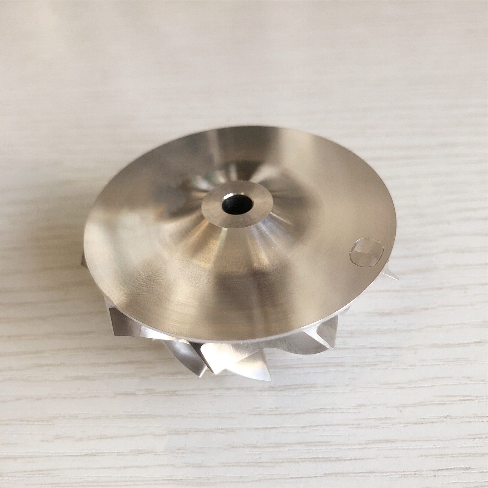 TB25 46.50/60.13 mm 10+0 Blade Turbine Milling/Blank Compressor Wheel