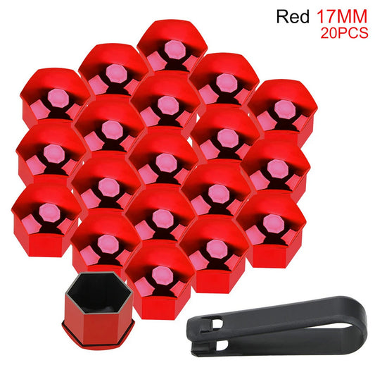 Car wheel nut cover, hub bolt protection cover, bolt rust prevention red, suitable for Mazda and for Kia .