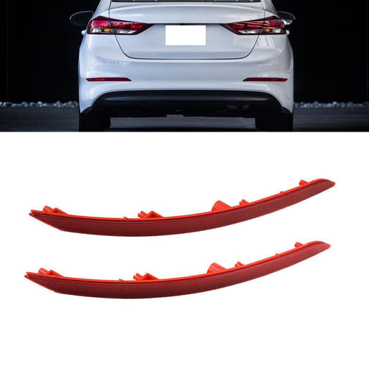 Pair For 2017-2018 for Hyundai for Elantra Rear Bumper Reflector Light Tail Light 2PC