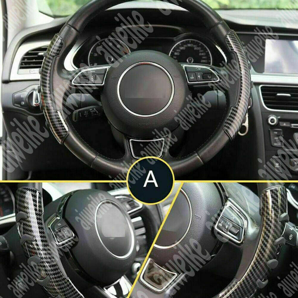 for Toyota Highlander 2020-23 Carbon Fiber Steering Wheel Non-Slip Booster Cover