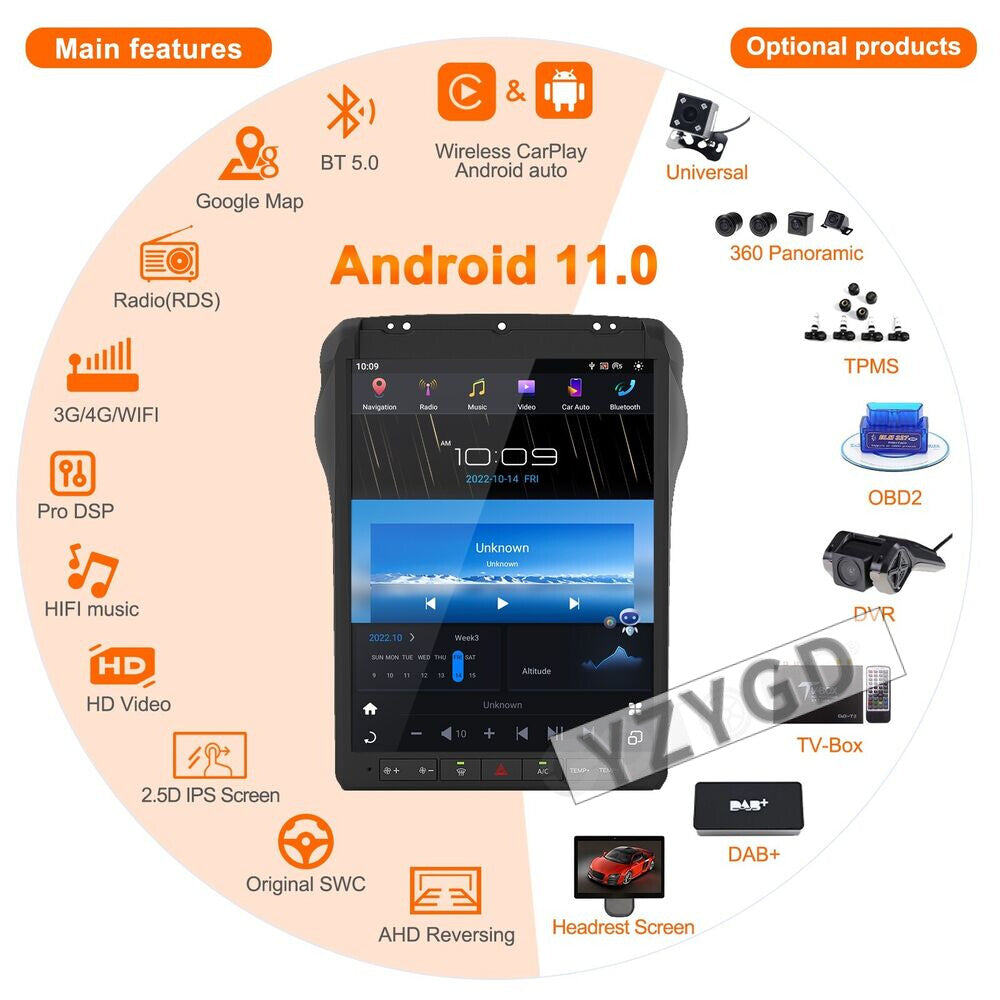 for Ford F250 F350 2013 2014 Stereo Android Car Radio Carplay Receiver Screen