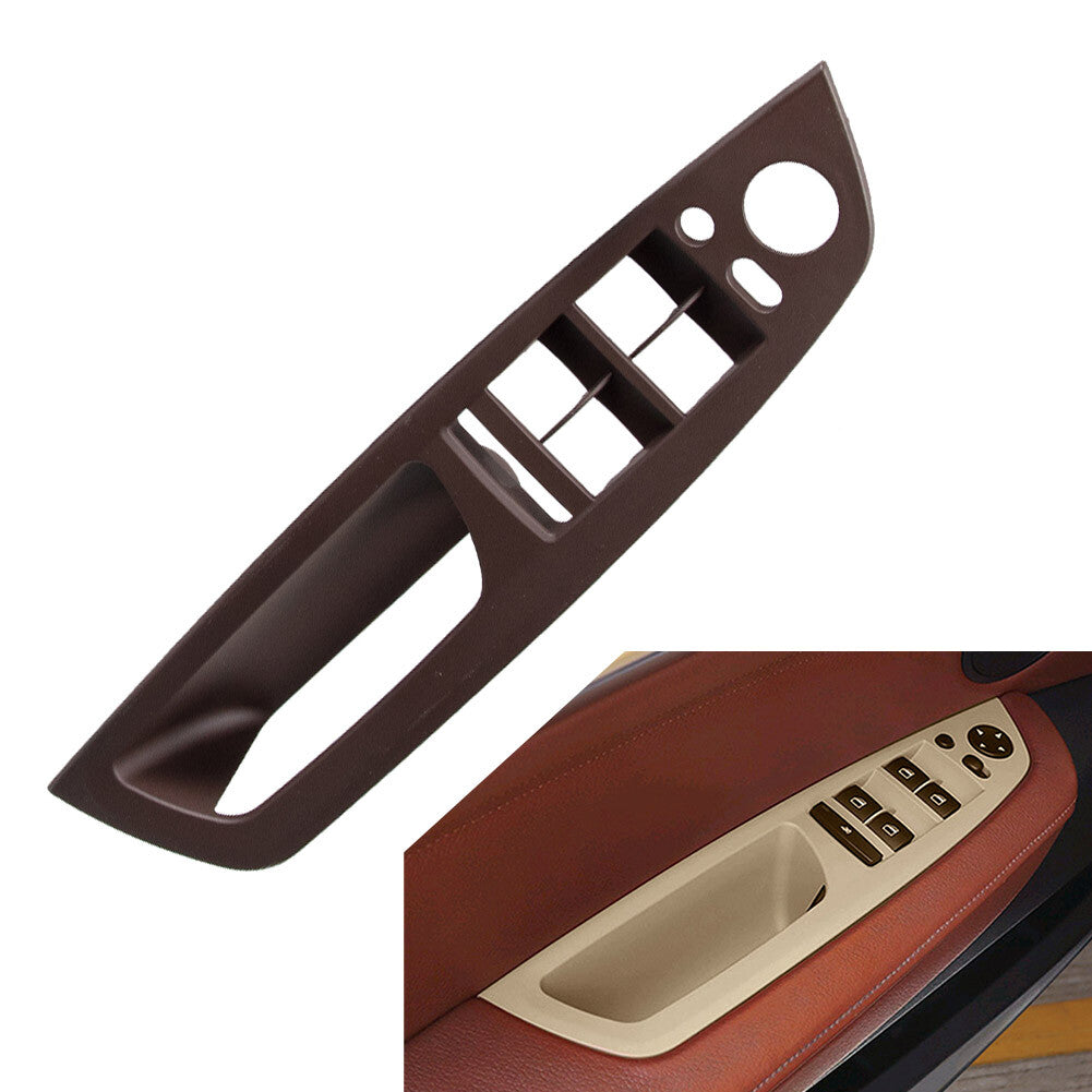 1x Front Inner Door Panel Handle Pull Trim Cover Fit for BMW X5 E70 X6 E71 E72 LHD