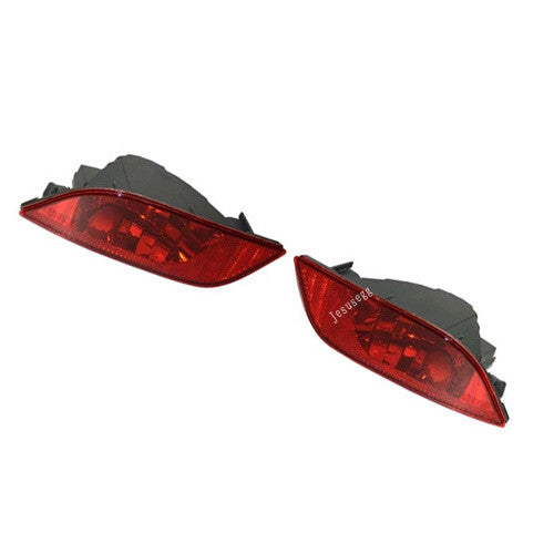 2Pcs RHLH Red Bumper Reflector lamp Fog Light Cover for Jeep Compass 2017-2020