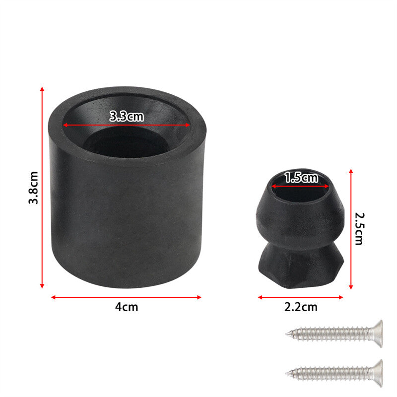2 Set Trailer Door Holder Kit Low Profile Bumper Door Holder for Most RV Trailer