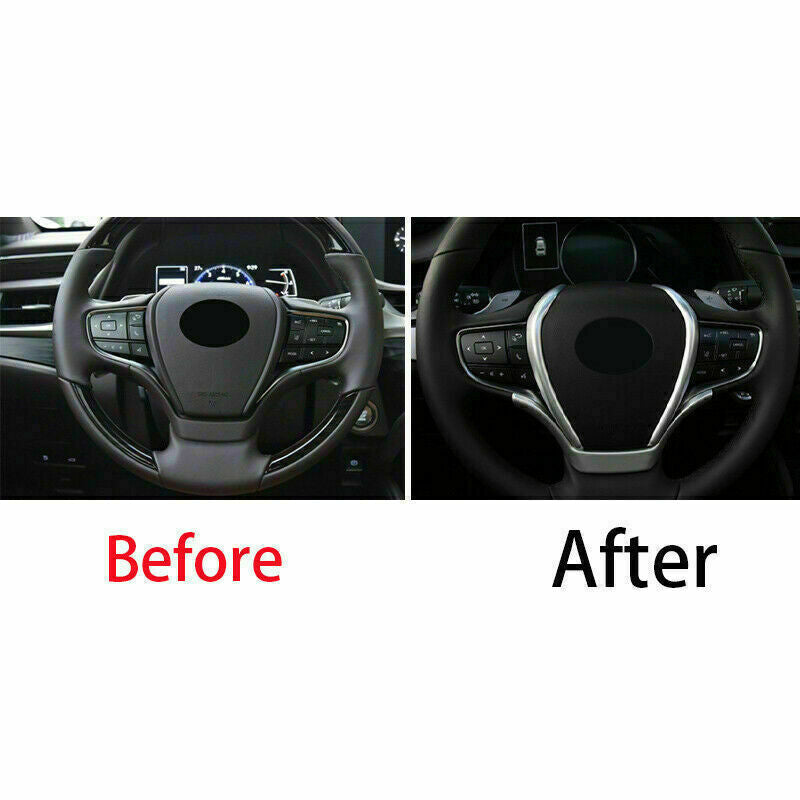 for Lexus ES350/300h 2019-2022 Silver Steering Wheel Moulding Cover Trim Strips