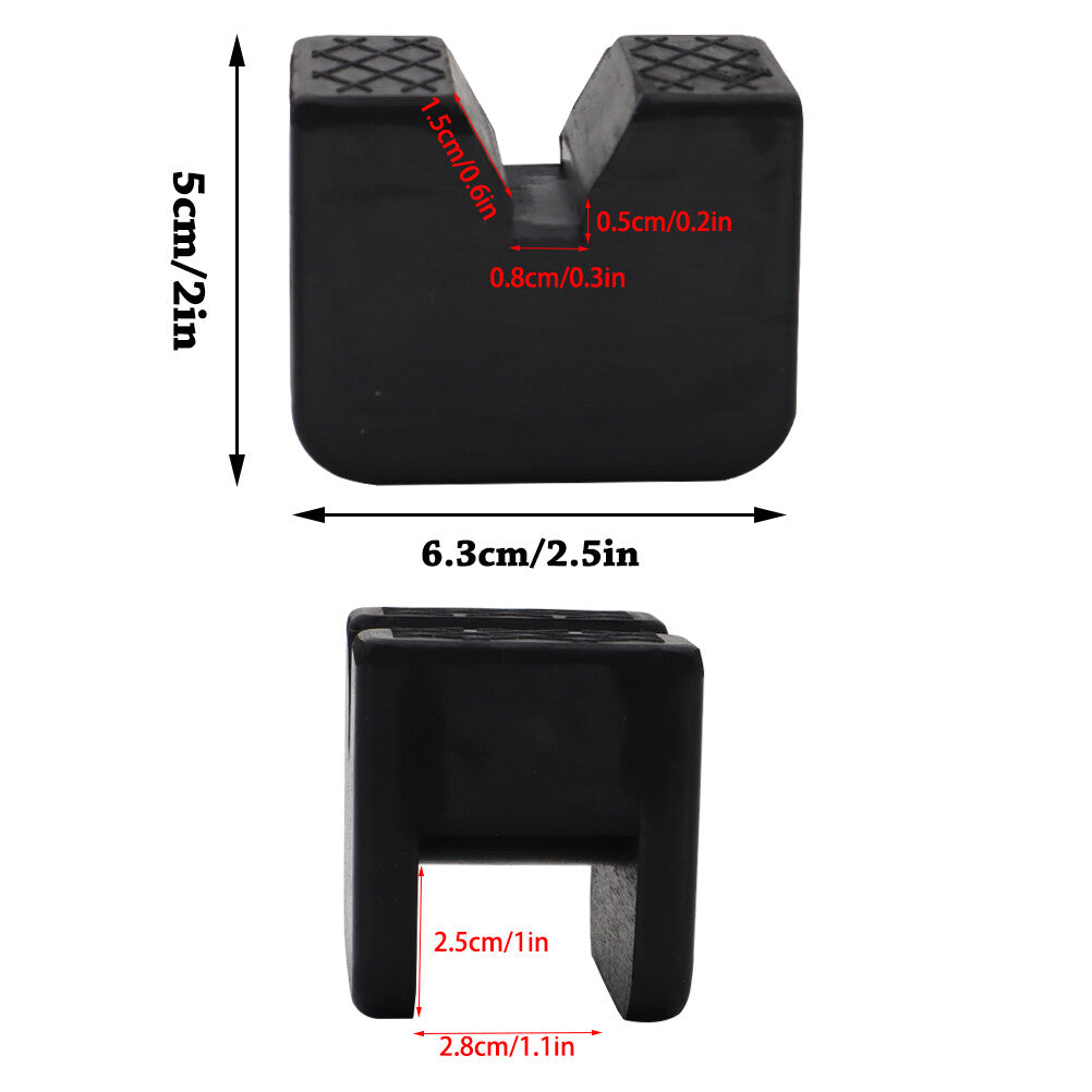2x car rubber pad rubber block rubber block lifting platform jack rubber pads