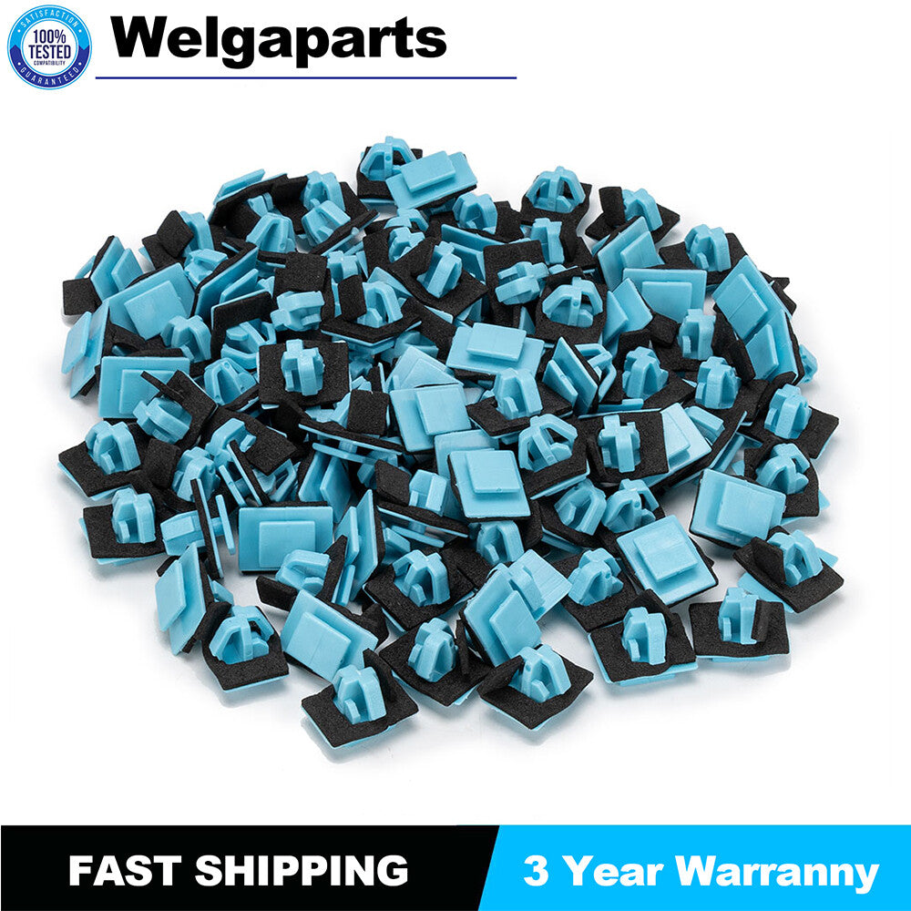 100x Molding Clips With Sealer for Hyundai 87756-1F000 Rocker,Door Trim Clip