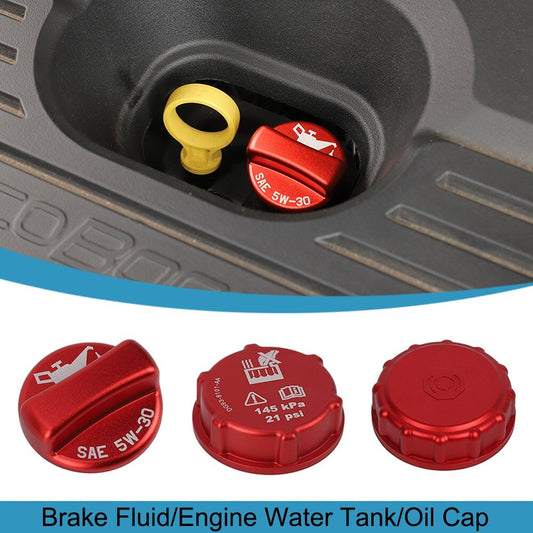 Brake Fluid/Engine Water Tank/Oil Trim Cap for Ford Bronco/Bronco Sport 2021+