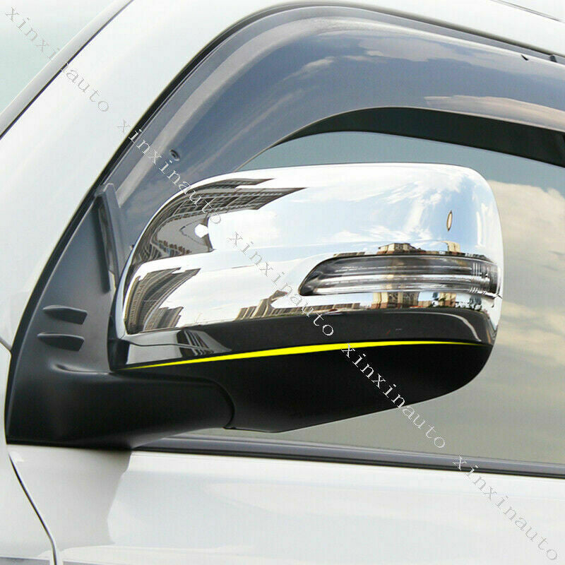 for Toyota for Land Cruiser LC200 2016-2021 Side Door Rearview Mirror Cover Trim Cap