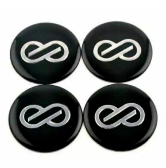 4x68mm Weds Sport Black Chrome Side Covers, Decal Badges, Wheel Center Covers, Hub Covers