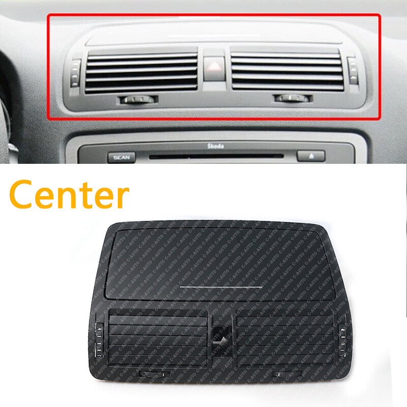 for Skoda Octavia 2004-2013 Front Dashboard Central Air Conditioning Vents
