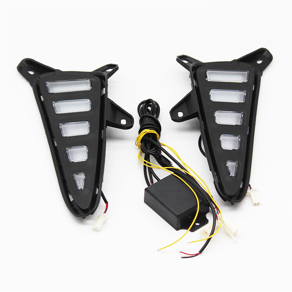 for Toyota C-HR CHR 2016-2019 DRL LED Daytime Running Light Turn Signal Fog Lamp