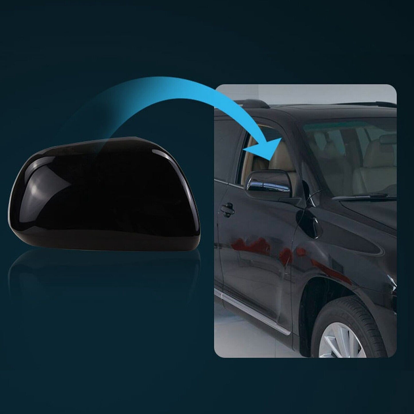 Right Passenger's Rear Mirror Cap Cover for Toyota Highlander 08-13