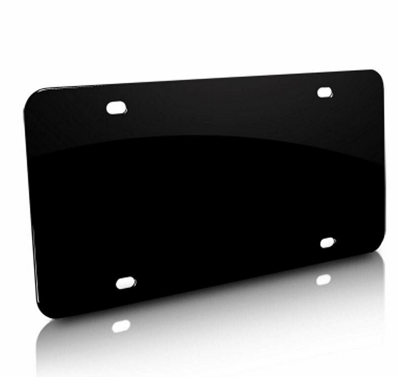 Custom lettering on car license plate covers, rear boots, and trunks in black, suitable for VW .