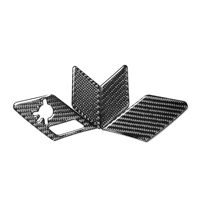Carbon Fiber Door's Locker Switch Panel Trim Cover for VW for Golf 7 MK7 2014-2019
