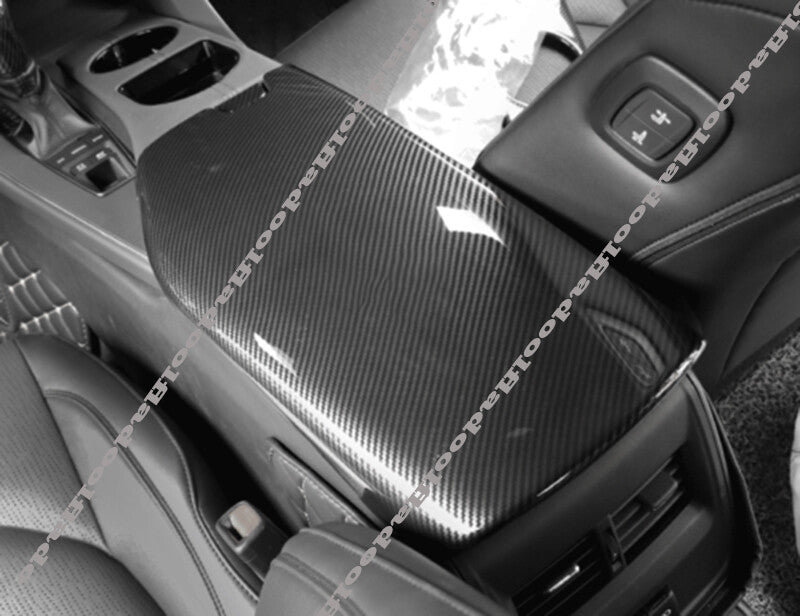 for Toyota for Avalon 2019-2022 Carbon Fiber Central Console Armrest Box Cover Trim
