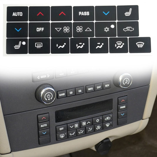A/C Climate Control Button Repair Decal Sticker Fit for Buick Lacrosse 2005-2009