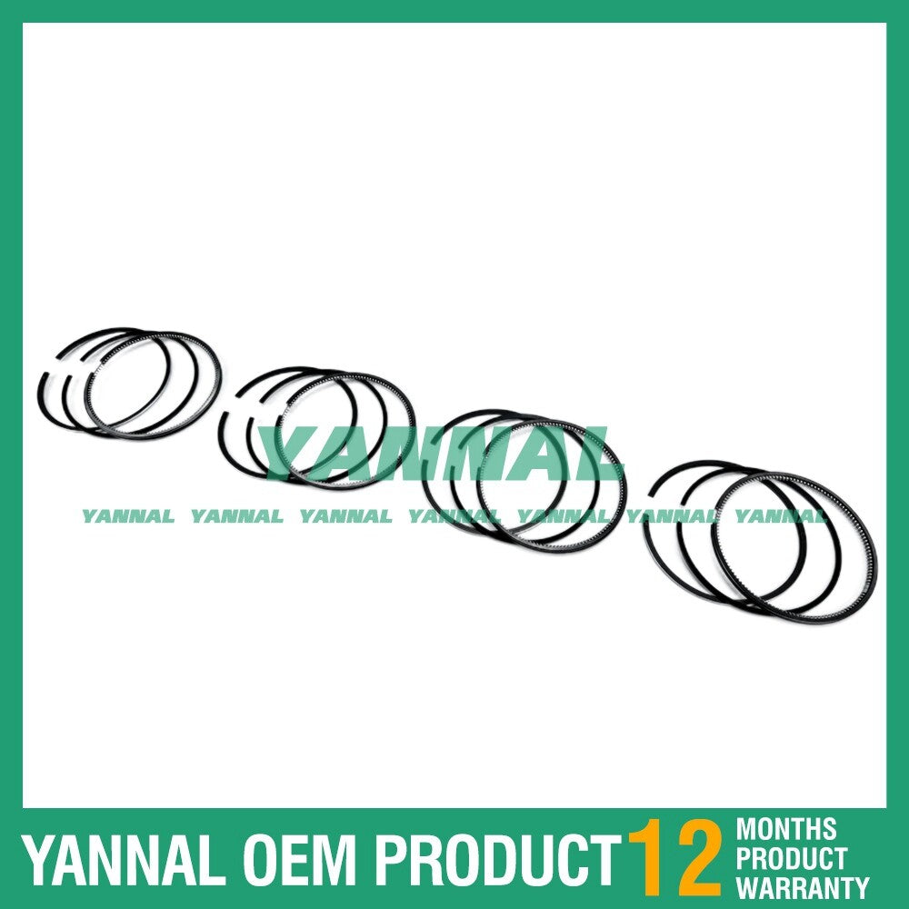 4 new 1104D-44TA Piston Ring Kit STD for Perkins M 1700 C Series 2 Excavator