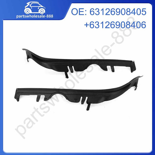 A pair of left and right upper light lens cover strips for BMW 5 Series 63126908405+06