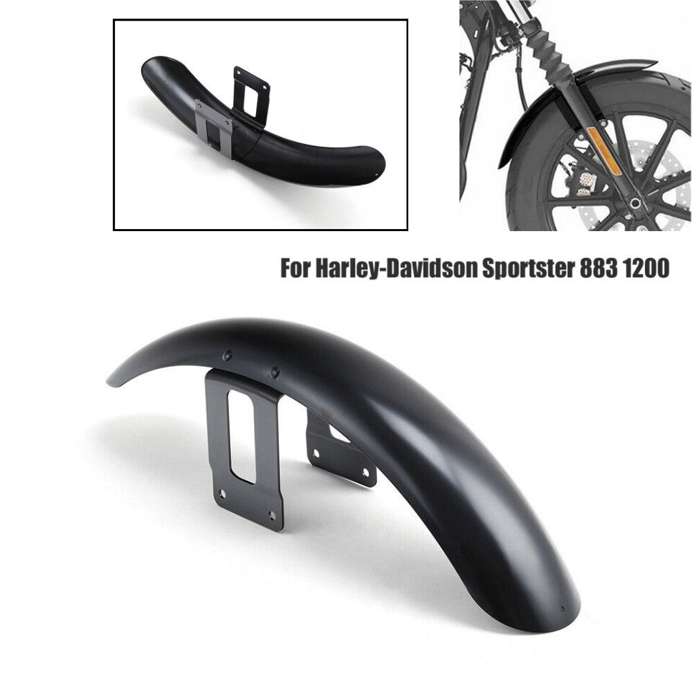 Motorcycle Black Front Fender Mudguard Cover for Harley Sportster883 1200 XL1200
