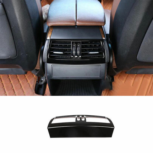 for BMW X5 X6 E70 E71 08-13 ABS Black Back Row Air Outlet Vent Frame Cover Trim