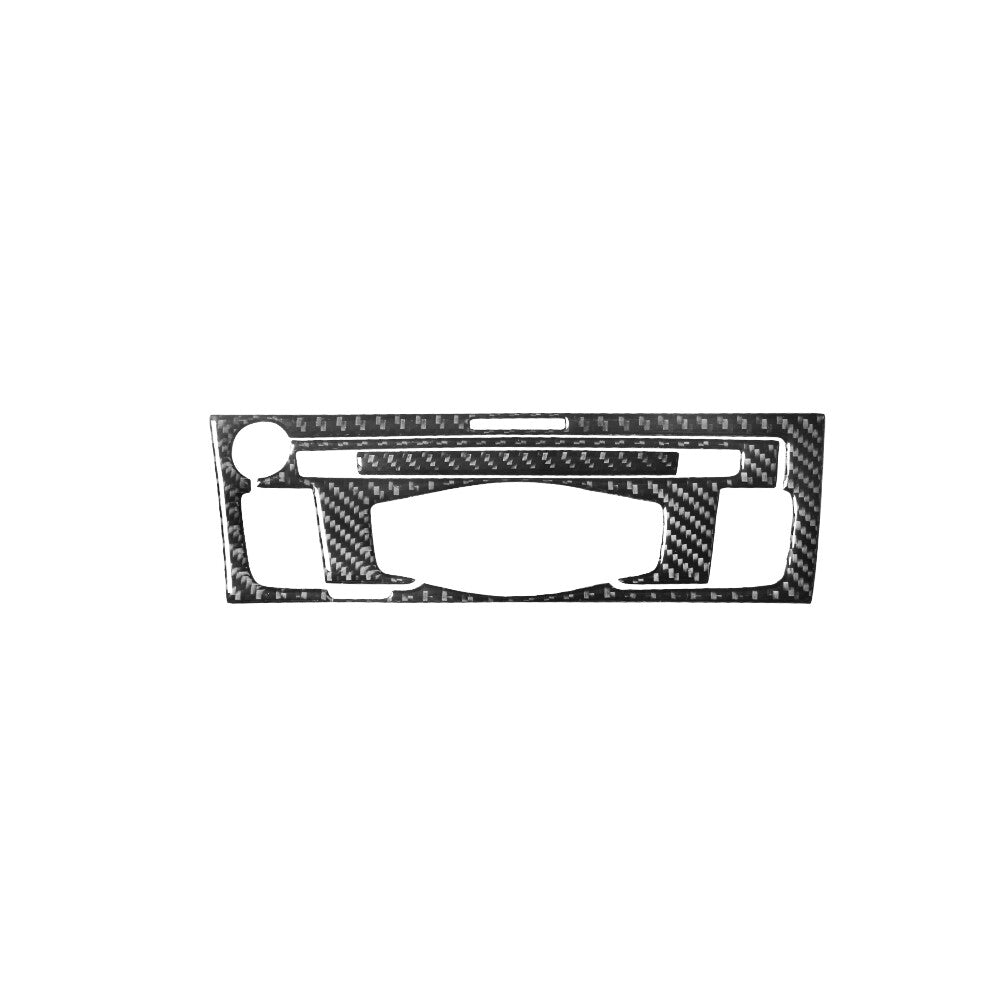 3Pcs CD Player Radio Frame Trim Cover Decor Carbon Fiber for Audi Q5 2009-2017