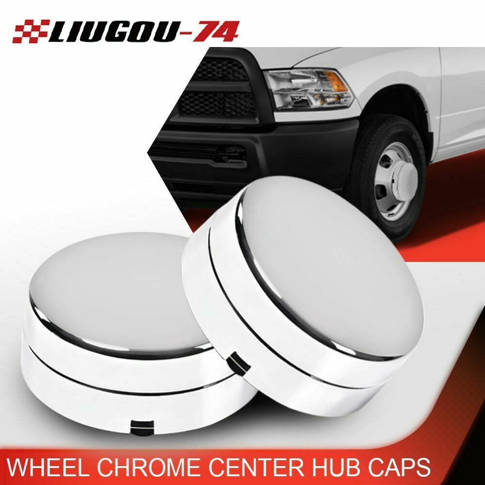Suitable for 2003-17 for Dodge for RAM 3500 1-TON Dual 2X Rear Wheel Chrome Center Hub Cap