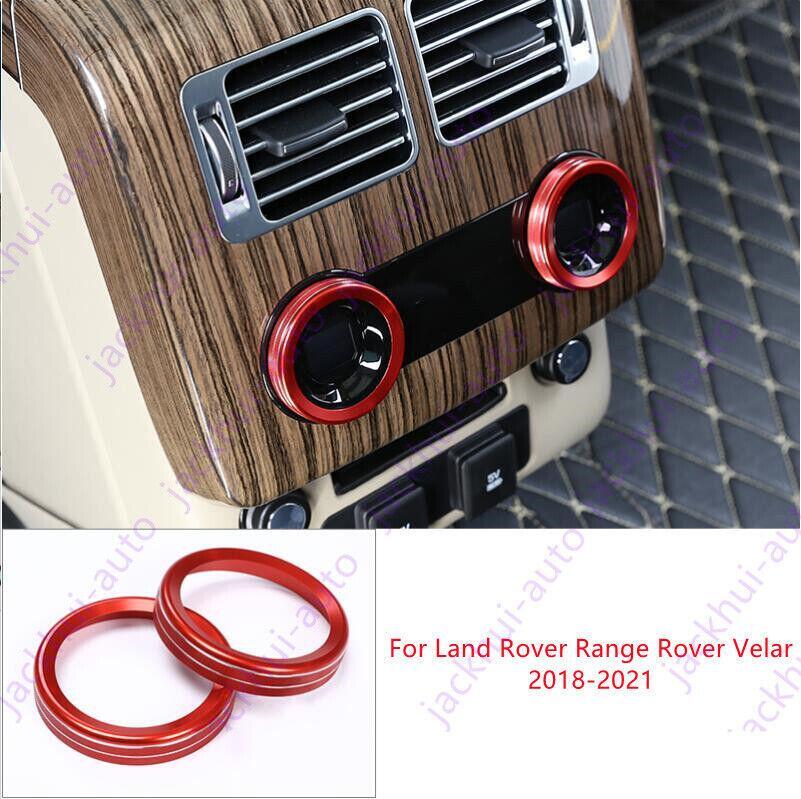 Red Rear air conditioning button base trim for LandRover for Range Rover Velar 2018+