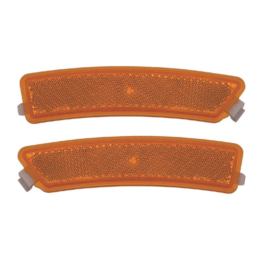 New Side Marker Reflector Lamp Left+Right Front Fit 2013-2016 for Lincoln MKZ Orange